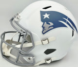 Mike Vrabel Autographed New England Patriots White Rivalries Full Size Speed Replica Helmet JSA Witness Stock #267933