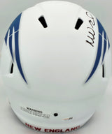 Mike Vrabel Autographed New England Patriots White Rivalries Full Size Speed Replica Helmet JSA Witness Stock #267933