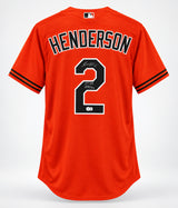 Baltimore Orioles Gunnar Henderson Autographed Orange Nike Jersey Size XL "1st HR 8/31/22" Beckett BAS QR Stock #267827