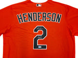 Baltimore Orioles Gunnar Henderson Autographed Orange Nike Jersey Size XL "1st HR 8/31/22" Beckett BAS QR Stock #267827