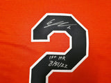 Baltimore Orioles Gunnar Henderson Autographed Orange Nike Jersey Size XL "1st HR 8/31/22" Beckett BAS QR Stock #267827