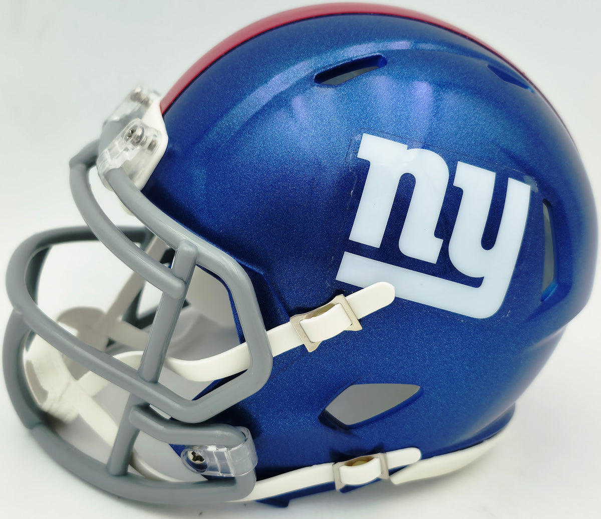 Cam Skattebo Autographed New York Giants Blue Speed Mini Helmet Beckett BAS QR Stock #267942