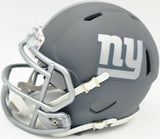 Cam Skattebo Autographed New York Giants Slate Gray Speed Mini Helmet Beckett BAS QR Stock #267944
