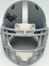 Cam Skattebo Autographed New York Giants Slate Gray Speed Mini Helmet Beckett BAS QR Stock #267944