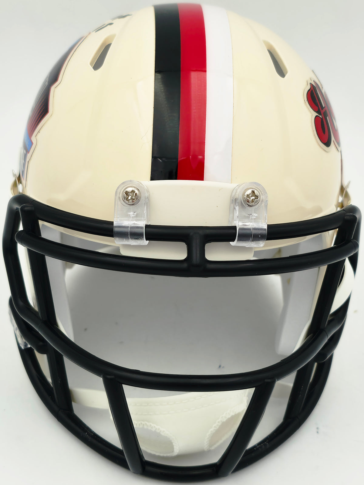 Brian Urlacher Autographed Chicago Bears Cream Retro Hall of Fame Logo Speed Mini Helmet "HOF 18" Beckett BAS Witness Stock #267947