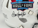Hall of Fame Linebackers Autographed White Full Size HOF Logo Speed Authentic Helmet With 5 Signatures Including Lawrence Taylor Beckett BAS Witness Stock #267940