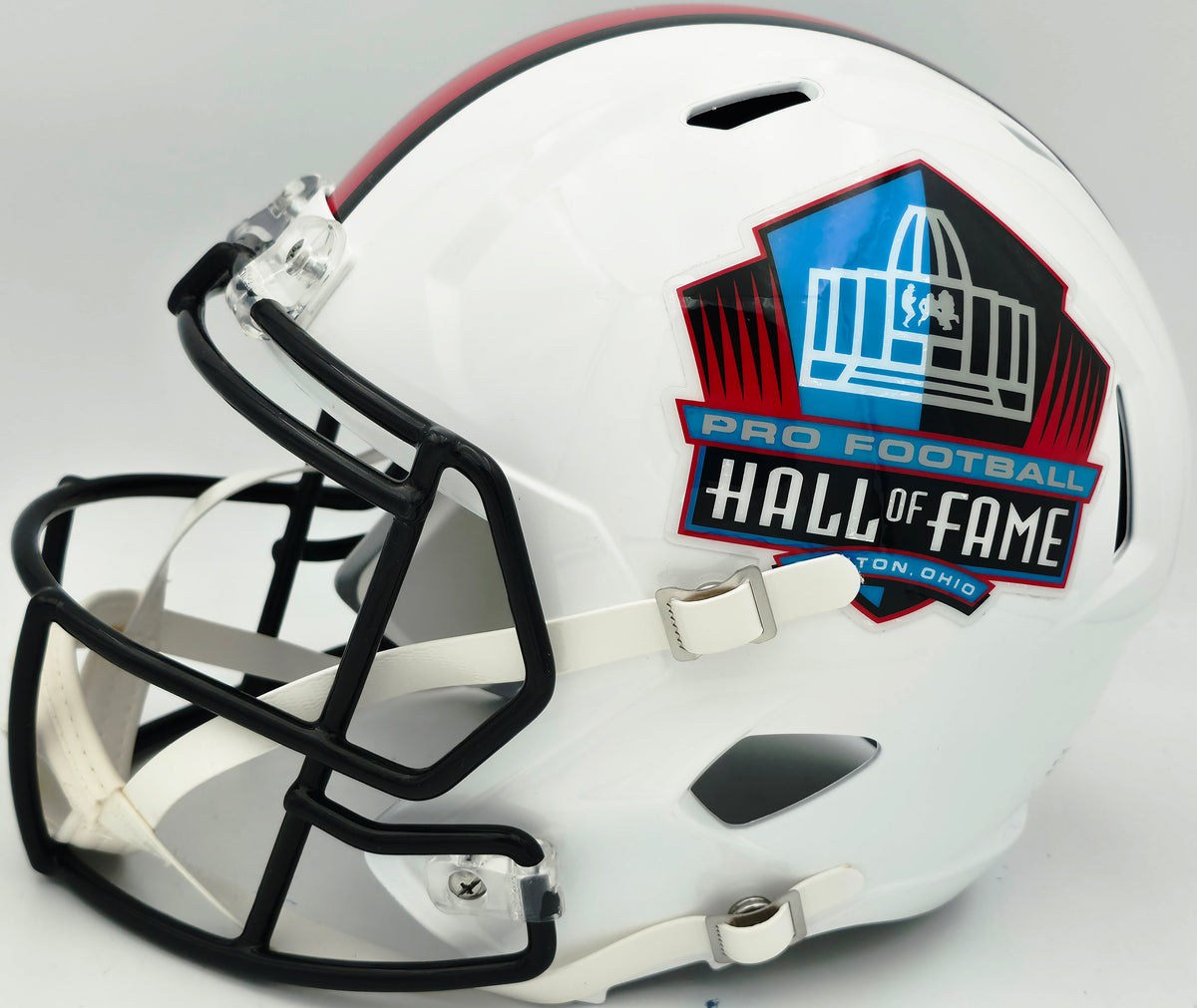Hall of Fame Linebackers Autographed White Full Size HOF Logo Speed Replica Helmet With 5 Signatures Including Lawrence Taylor Beckett BAS Witness Stock #267941