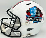 Hall of Fame Linebackers Autographed White Full Size HOF Logo Speed Replica Helmet With 5 Signatures Including Lawrence Taylor Beckett BAS Witness Stock #267941