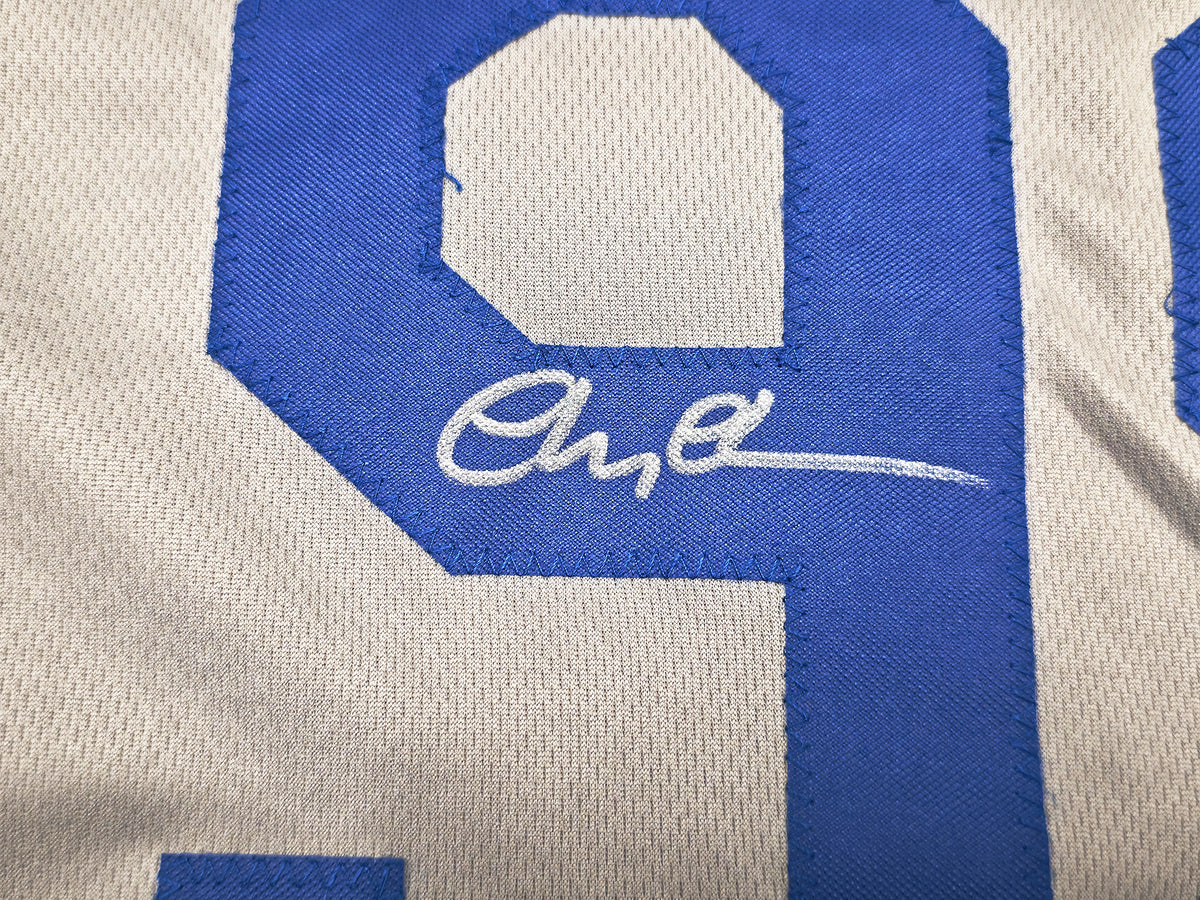 Fletch Chevy Chase Autographed Gray Jersey Beckett BAS QR Stock #267948