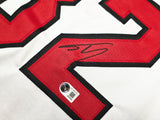 Miami Heat Shaquille O'Neal Autographed White Jersey Beckett BAS Witness Stock #267949