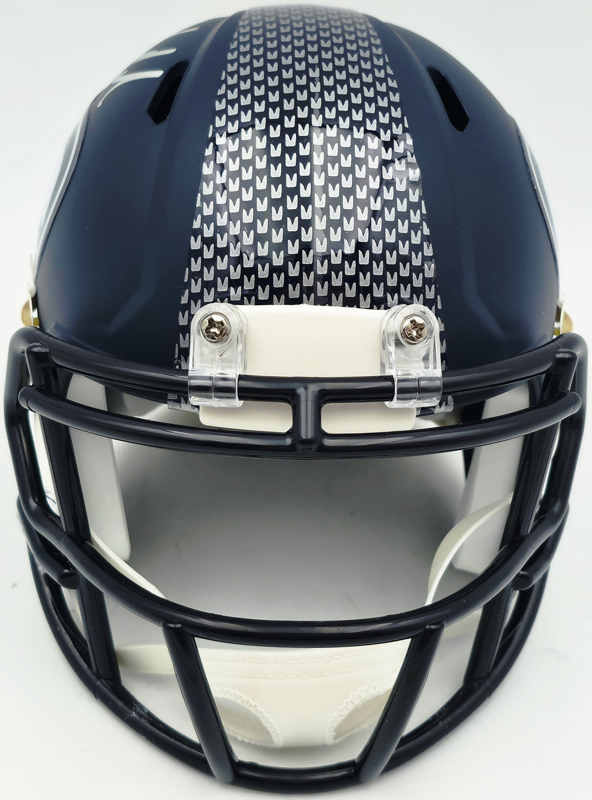 Mike Macdonald Autographed Seattle Seahawks Blue Speed Mini Helmet Beckett BAS Witness Stock #267799