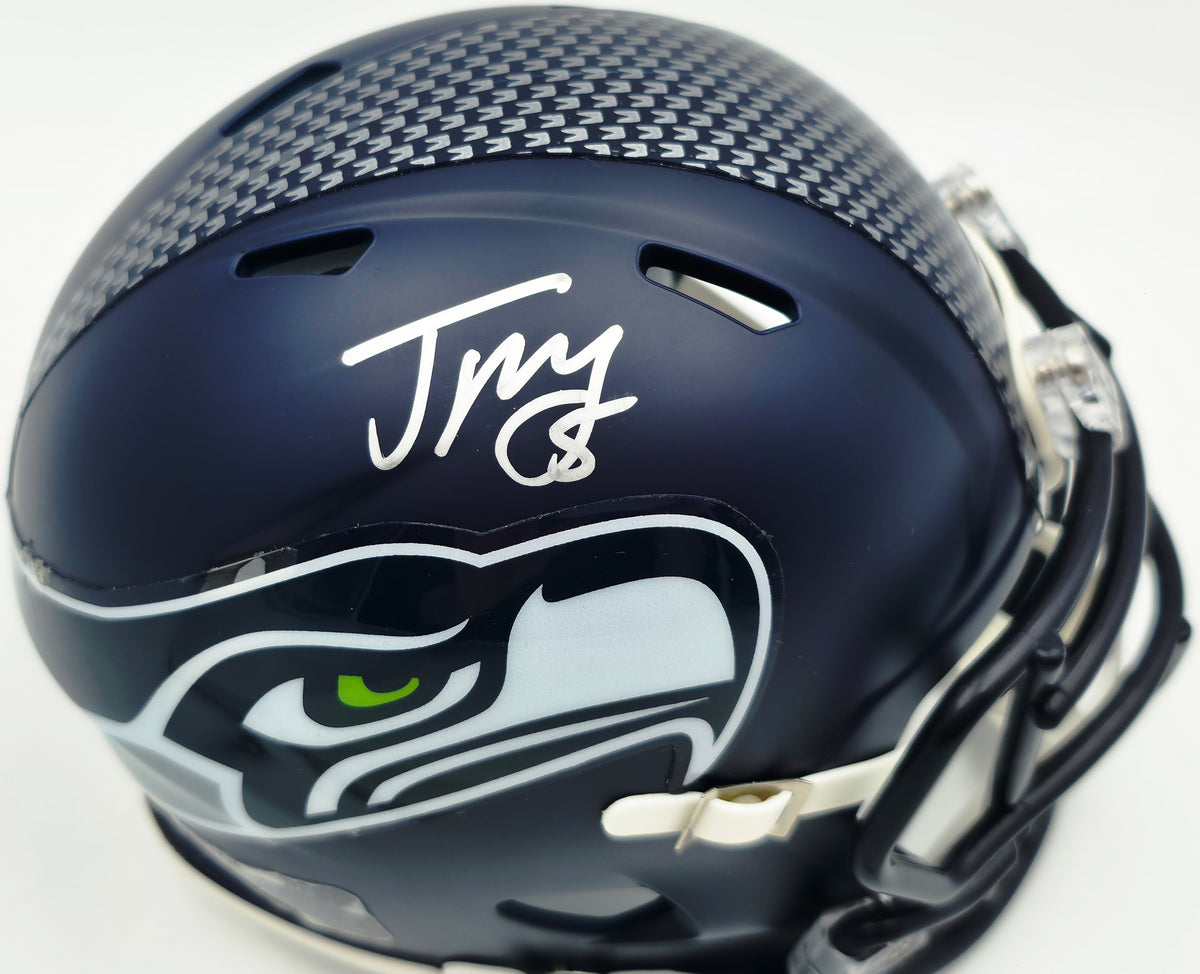 Jason Myers Autographed Seattle Seahawks Blue Speed Mini Helmet MCS Holo Stock #267829