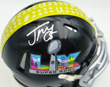 Jason Myers Autographed Seattle Seahawks Black Super Bowl LX Logo Speed Mini Helmet MCS Holo Stock #267831