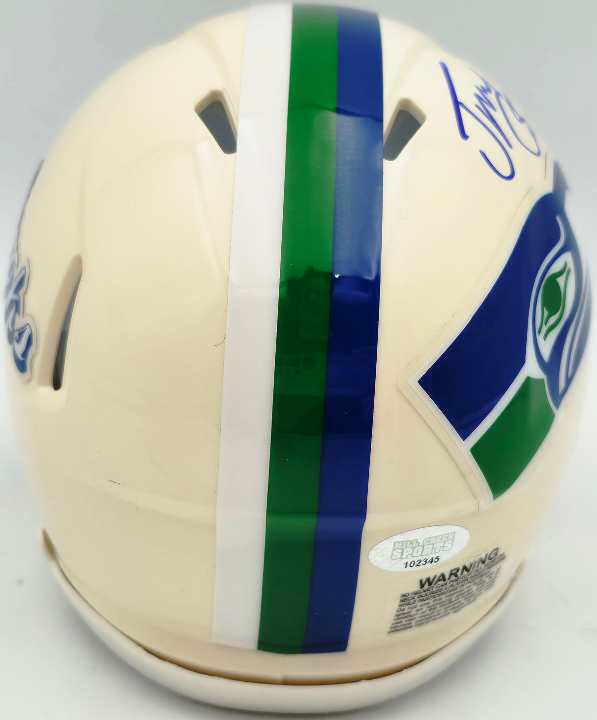 Jason Myers Autographed Seattle Seahawks Cream Retro Speed Mini Helmet MCS Holo Stock #267833