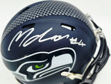 Michael Dickson Autographed Seattle Seahawks Blue Speed Mini Helmet MCS Holo Stock #267839
