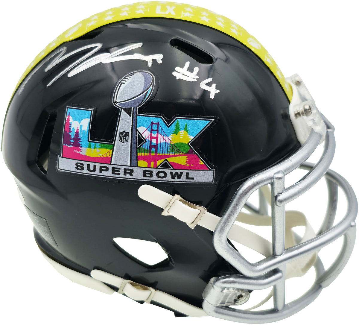 Michael Dickson Autographed Seattle Seahawks Black Super Bowl LX Logo Speed Mini Helmet MCS Holo Stock #267841
