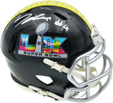 Michael Dickson Autographed Seattle Seahawks Black Super Bowl LX Logo Speed Mini Helmet MCS Holo Stock #267841