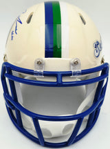 Michael Dickson Autographed Seattle Seahawks Cream Retro Speed Mini Helmet MCS Holo Stock #267843