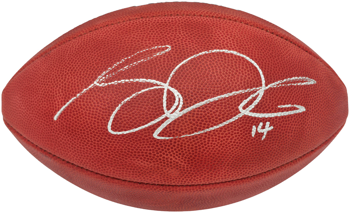 Sam Darnold Autographed Seattle Seahawks Official Super Bowl LX Logo Leather Football Beckett BAS Witness Stock #267770