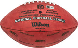 Mike Macdonald Autographed Official Super Bowl LX Commemorative Leather Football Seattle Seahawks Beckett BAS Witness Stock #267794