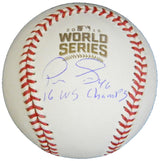 Pedro Strop Signed Rawlings Official 2016 World Series Baseball w/16 WS Champs