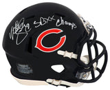 Matt Suhey Signed Chicago Bears Riddell Speed Mini Helmet w/SB XX Champs