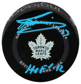 Mats Sundin Signed Toronto Maple Leafs Logo Official Game Hockey Puck w/HOF'12