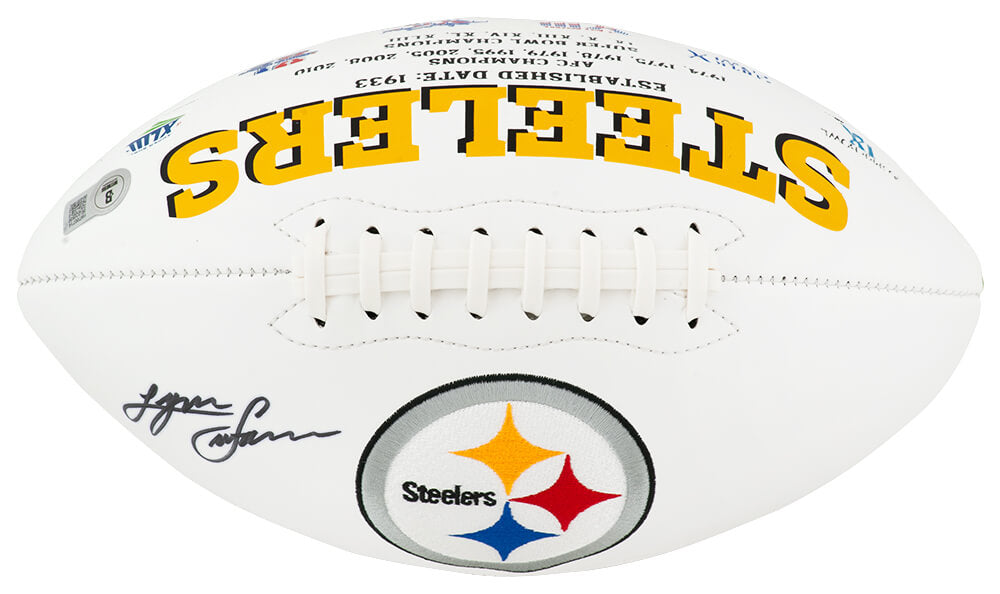 Lynn Swann Signed Pittsburgh Steelers Jarden White Logo Football - (Beckett)