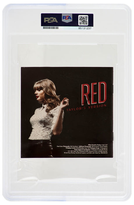 Taylor Swift Signed 'Red' (Taylor's Version) CD Cover - (PSA/DNA Encapsulated)