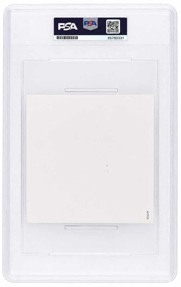 Taylor Swift Signed 'Life Of A Showgirl' (Face Close Up) 5x5 CD Insert w/Heart - (PSA/DNA Encapsulated)
