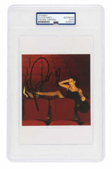 Taylor Swift Signed 'Life Of A Showgirl' (In Seats) 5x5 CD Insert w/Heart - (PSA/DNA Encapsulated)