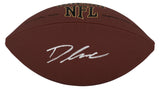 D'Andre Swift Signed Wilson Super Grip Full Size NFL Football