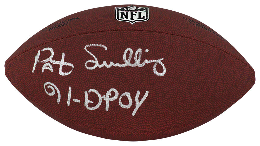Pat Swilling Signed Wilson Limited Full Size NFL Football w/91 DPOY