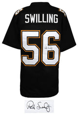 Pat Swilling Signed Black Custom Football Jersey