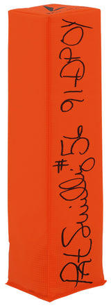 Pat Swilling Signed BSN Orange Endzone Football Pylon w/91 DPOY