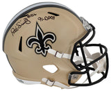 Pat Swilling Signed New Orleans Saints Riddell Full Size Speed Replica Helmet w/91 DPOY