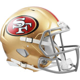 Unsigned San Francisco 49ers Gold Speed Authentic Full Size Helmet Stock #268298