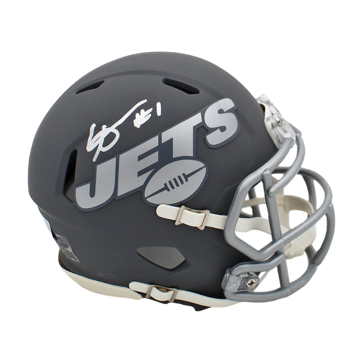 Sauce Gardner Signed Authentic New York Jets Slate 