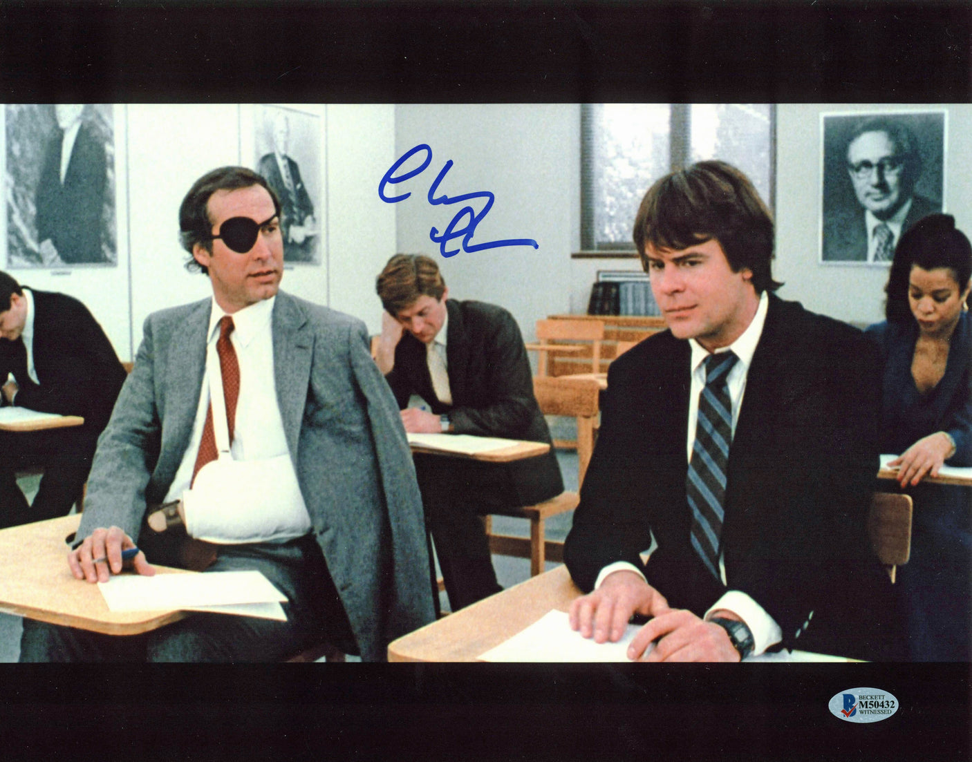 Chevy Chase Spies Like Us Authentic Signed 11x14 Photo BAS Witnessed 6