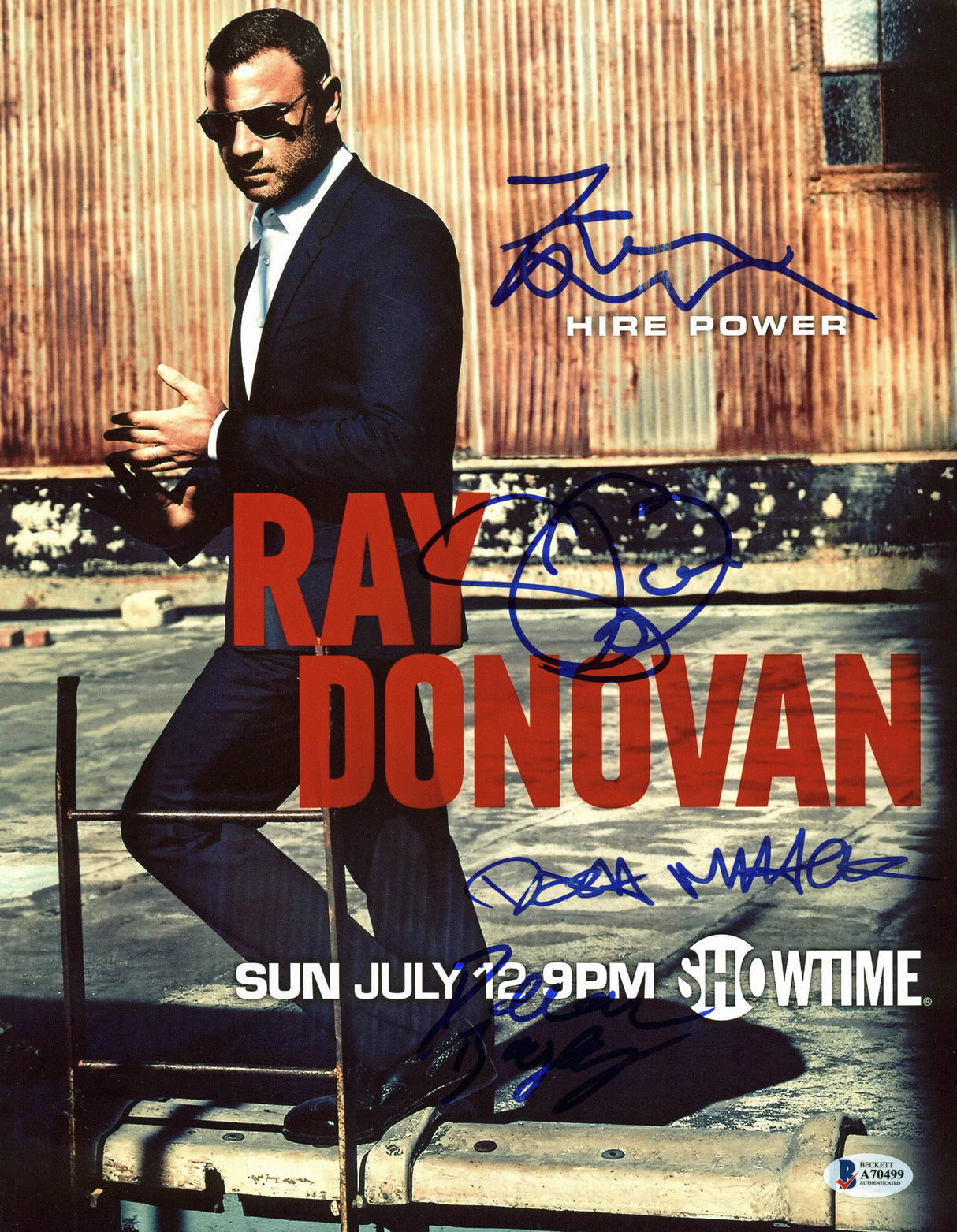 Ray Donovan (4) Moennig, Bagby, Mihok & Bauer Signed 11x14 Photo BAS #A70499