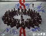 Sons of Anarchy (7) Coates, Nicoterea Flanagan +4 Signed 11x14 Photo BAS #A70496