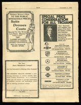 Bob Hope Authentic Signed 8.25x11 USC Campus Visit Flyer BAS #A84996