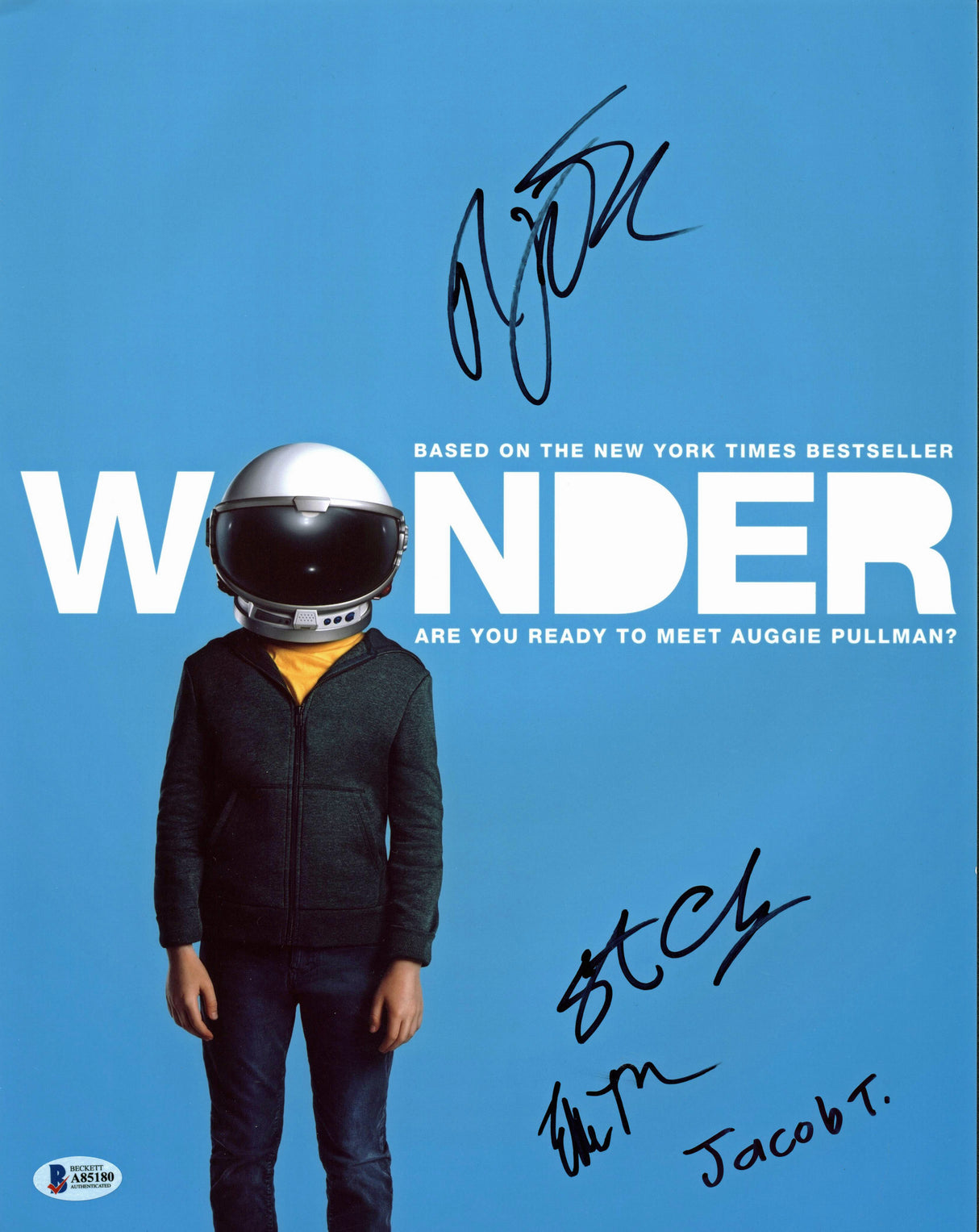 Wonder (Tremblay, McKinnon, +2 )Authentic Signed 11x14 Photo BAS #A85180