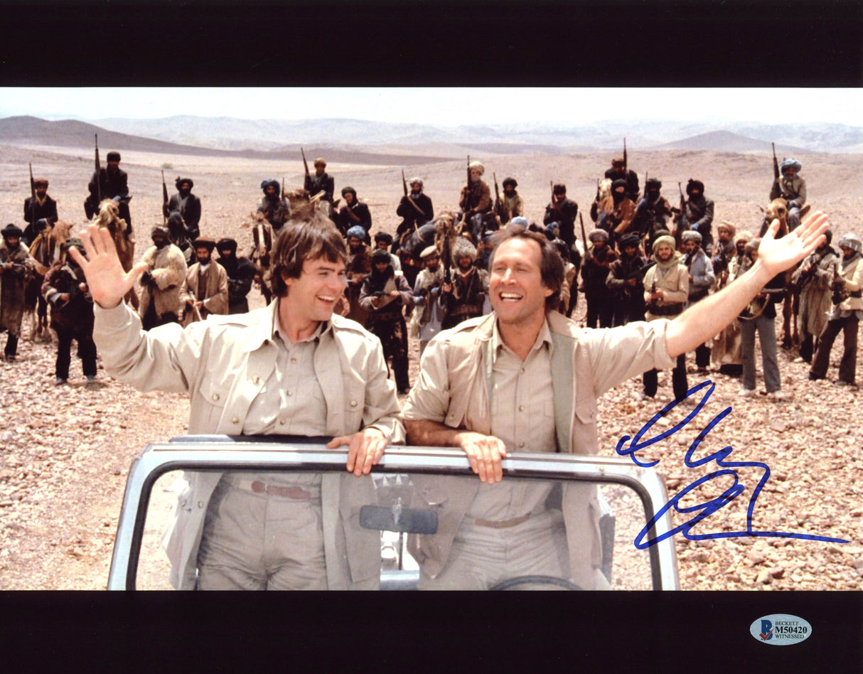 Chevy Chase Spies Like Us Authentic Signed 11x14 Photo BAS Witnessed #M50420