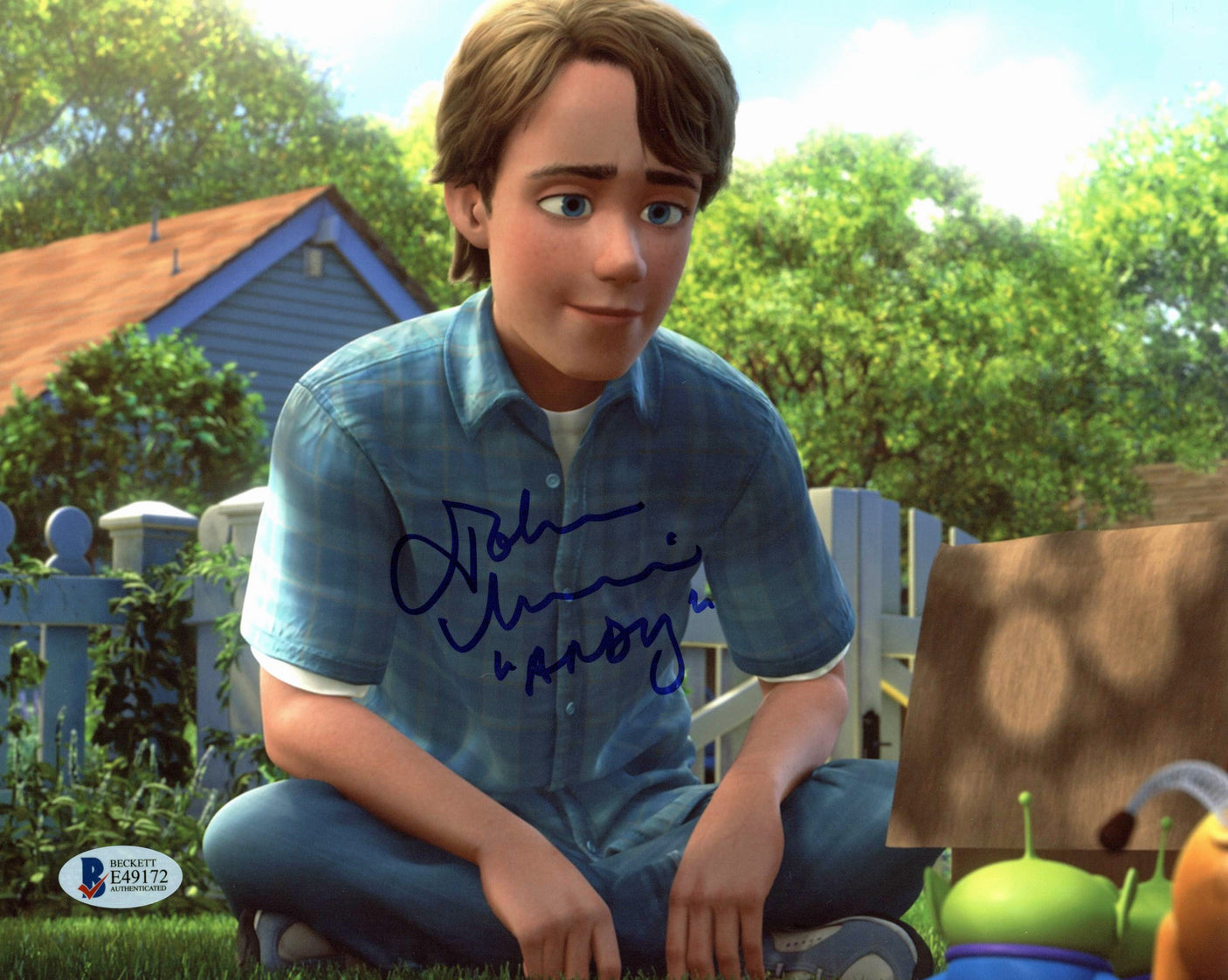 John Morris Toy Story "Andy" Authentic Signed 8x10 Photo Autographed BAS #E49172