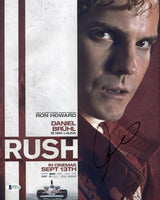 Daniel Bruhl Rush Authentic Signed 11x14 Photo Autographed BAS #D78723