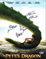 Pete's Dragon (Fegley, Kassir, +2) Authentic Signed 11x14 Photo BAS #A85178