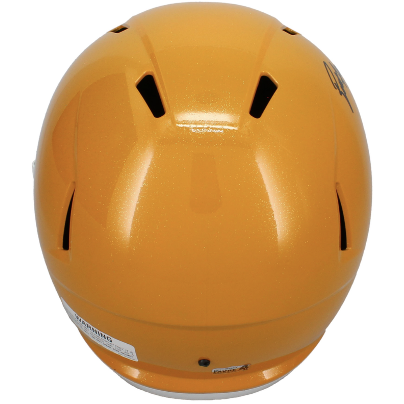 Brett Favre Autographed Green Bay Packers Yellow Throwback Speed Full Size Helmet Radtke Sports