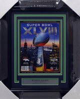 Russell Wilson Autographed Framed Seattle Seahawks Super Bowl XLVIII Program RW Holo Stock #158297