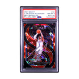 Shai Gilgeous-Alexander Signed 2024-25 Panini Select Red Cracked Ice #131 PSA 8 Auto 10